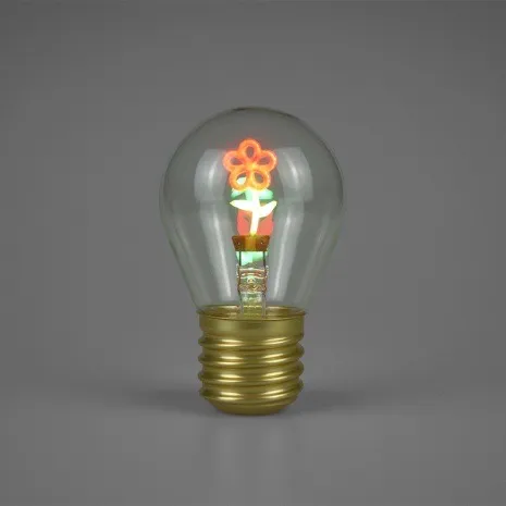 Lampki LED neonowe kwiatowe w szkle