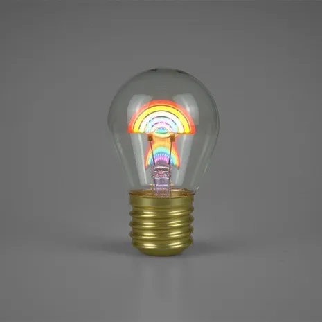 Lampka LED żarówka z tęczą E27
