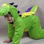 Kombinezon dinozaur zielony rozmiar 140