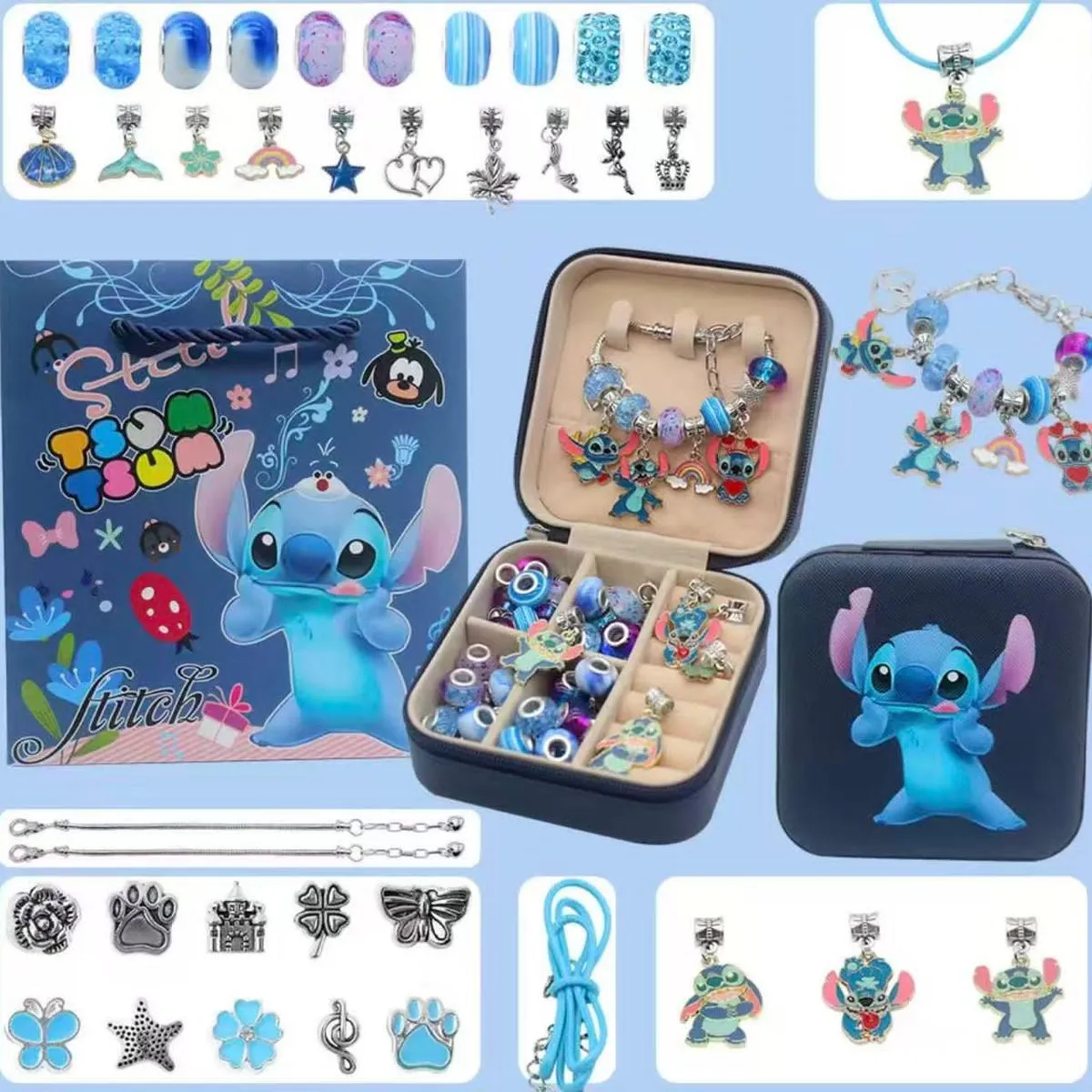 Zestaw Biżuterii DIY Stitch Lilo & Stitch