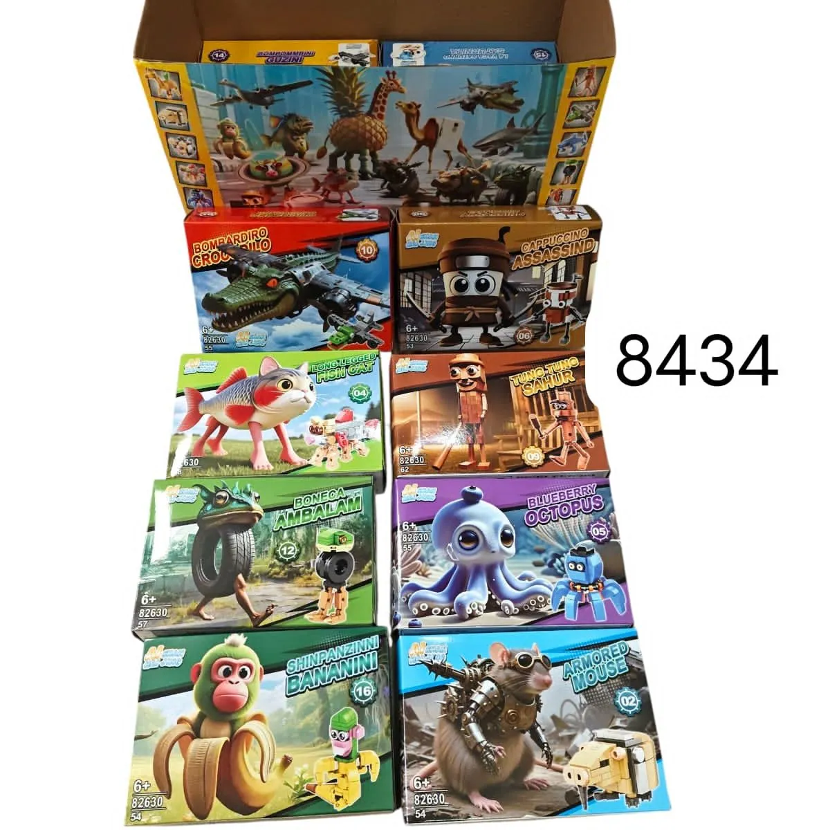 Zabawki Klocki Brainroot Zwierzęta Zestawy