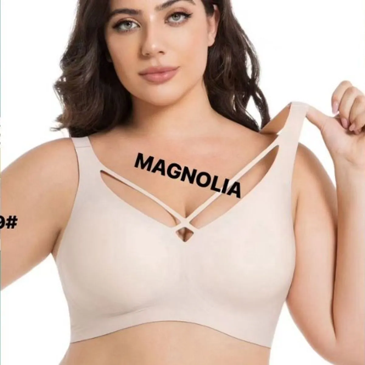 Biustonosz damski Magnolia beżowy XL 2XL 3XL 4XL