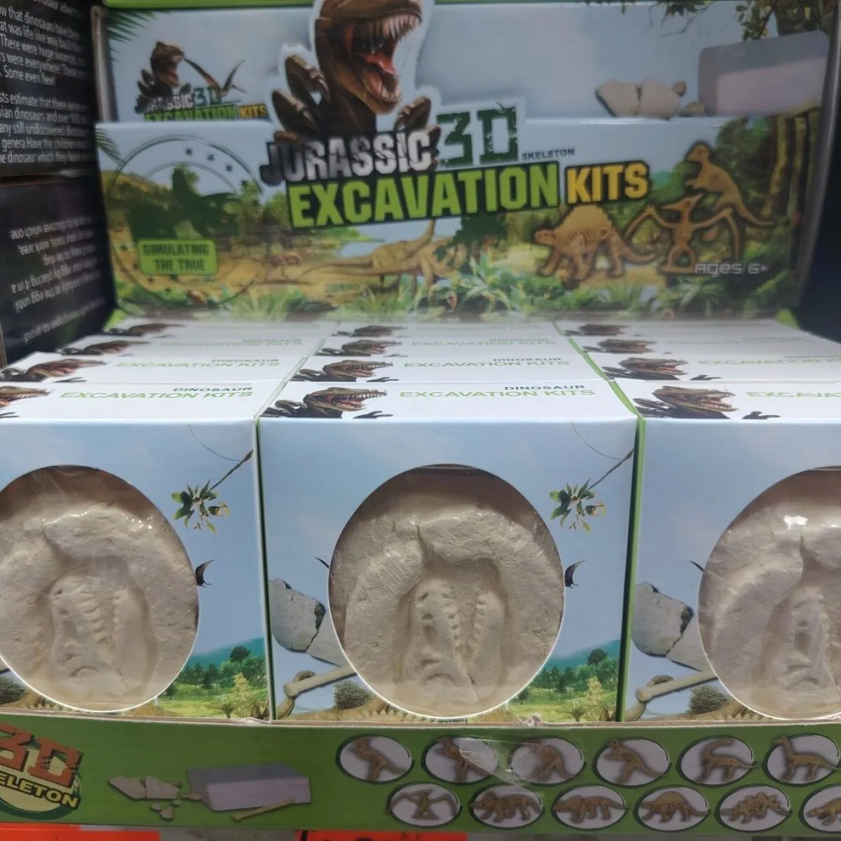 Zestawy do Wydobywania Dinozaurów Jurassic Excavation Kits