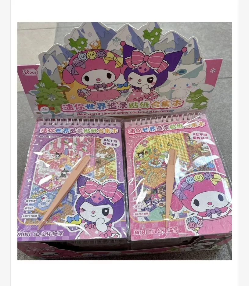 Naklejki Sanrio Kuromi My Melody 12 szt
