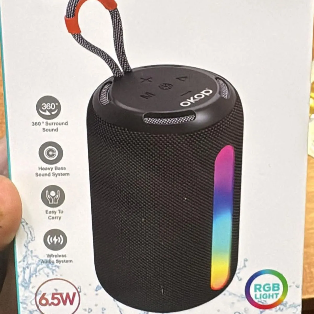 Głośnik Bluetooth OKOKOP KP-599 6.5W z RGB