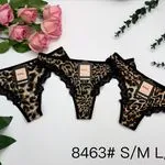 Stringi damskie leopard wzór S/M L/XL 8463