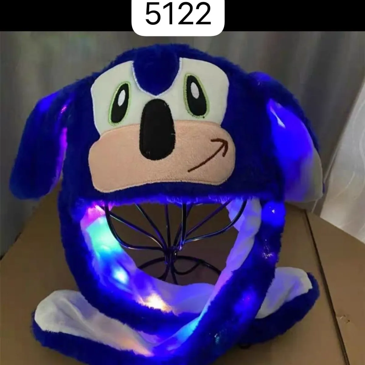Czapka Sonic z podświetleniem LED niebieska