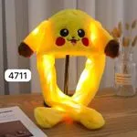 Świecące czapki uszate Pikachu Pokemon