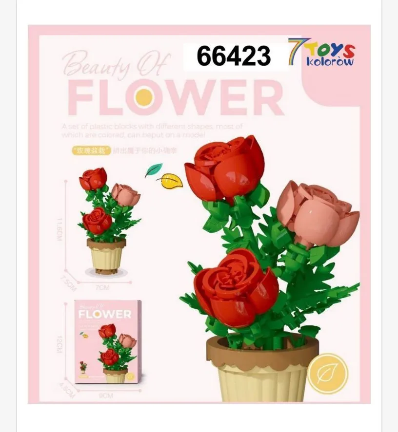 Zestaw klocków kwiaty Beauty of Flower 66423