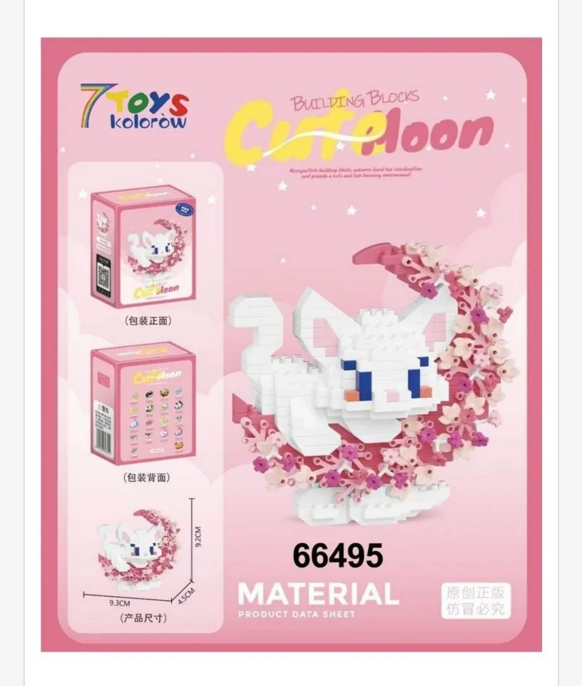 Zabawki Klocki Cute Moon 66495 Cat Moon