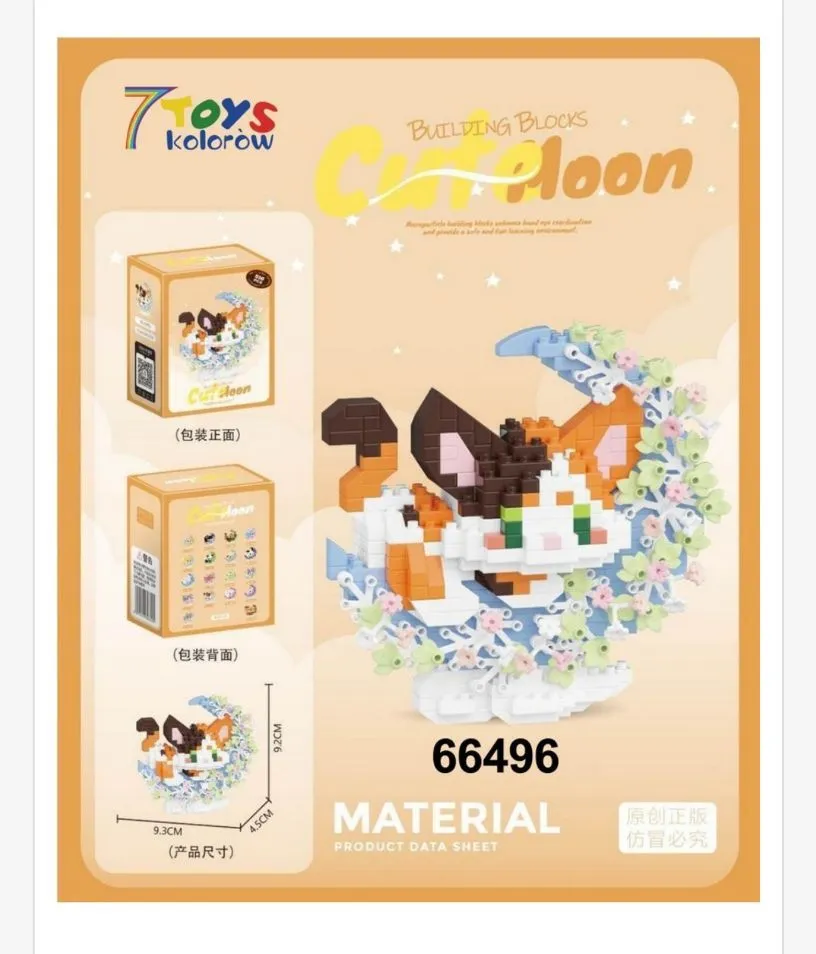 Zabawki Klocki Cute Moon Kot Moon 66496