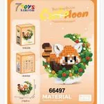 Zabawki Klocki Cute Moon Red Panda 66497