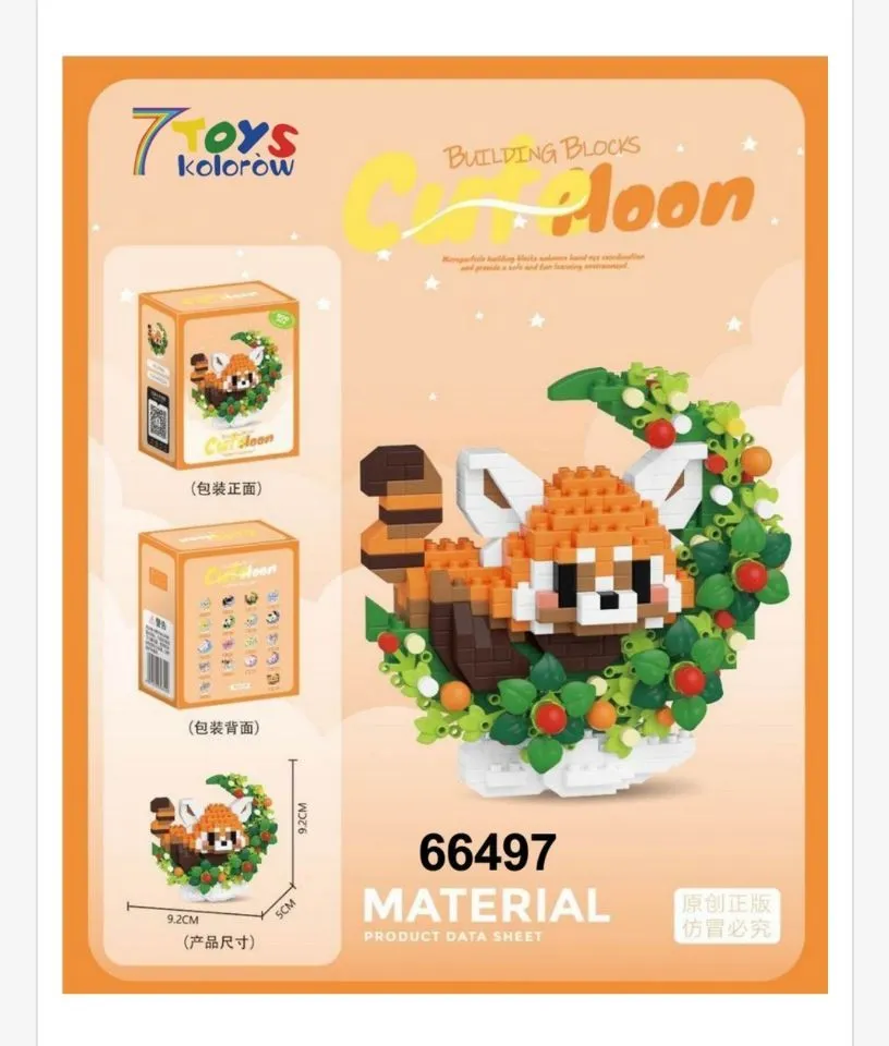Zabawki Klocki Cute Moon Red Panda 66497