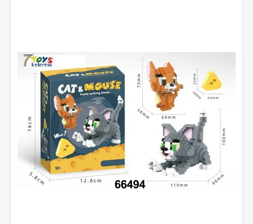 Zestaw klocków konstrukcyjnych Cat & Mouse 66494