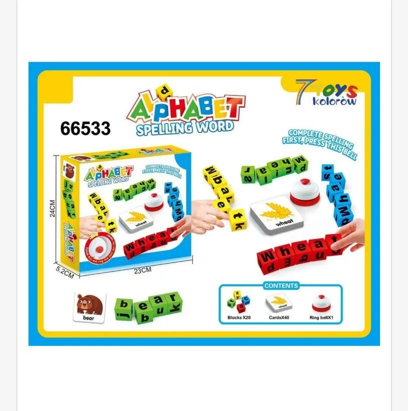 Zabawka edukacyjna Alphabet Spelling Word 66533