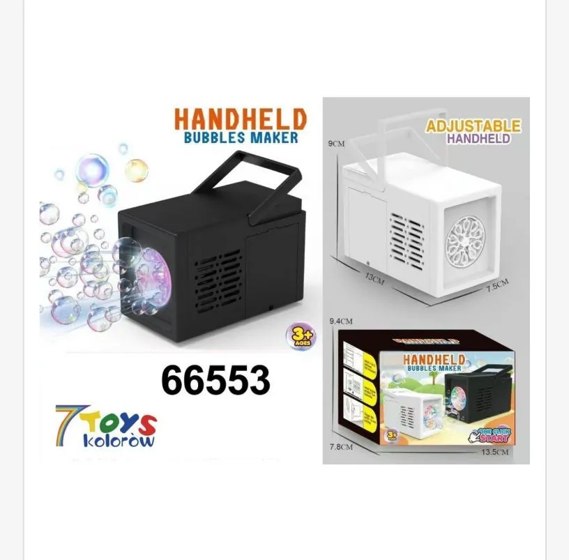 Z Toys Ręczny generator baniek mydlanych 66553 czarny/biały