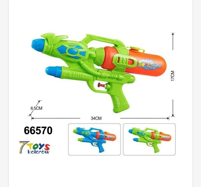 Pistolet na wodę 34 cm zielony 66570