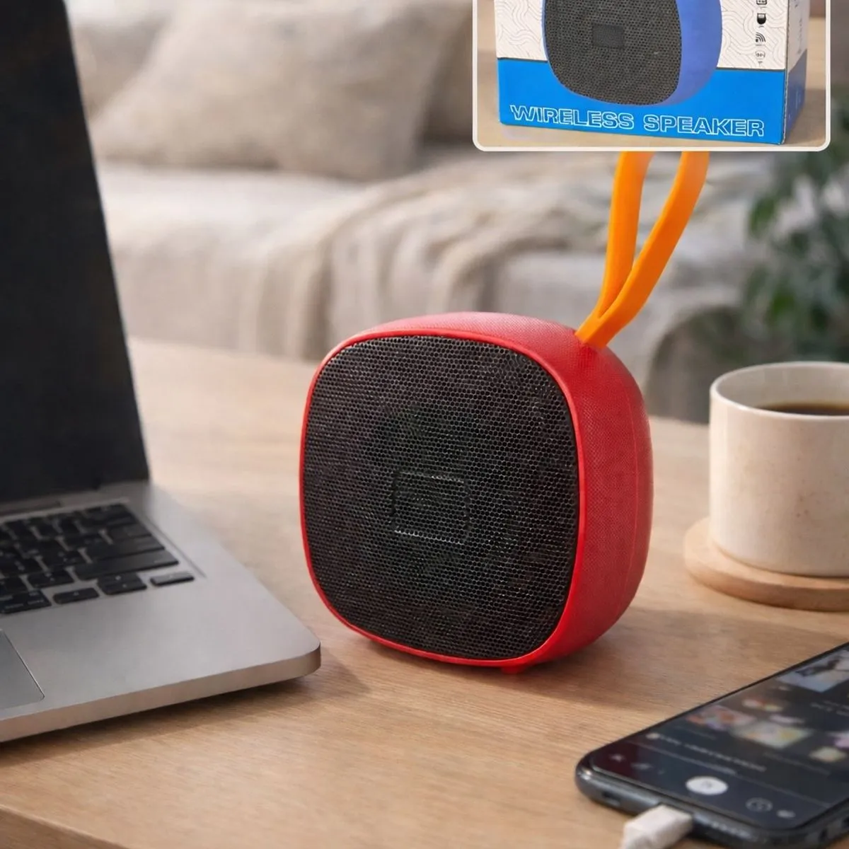 Głośnik Bluetooth X-312 czarno-czerwony