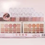 Zestaw 2 palet cieni MISS ROSE Ethereal Tones 15 kolorów