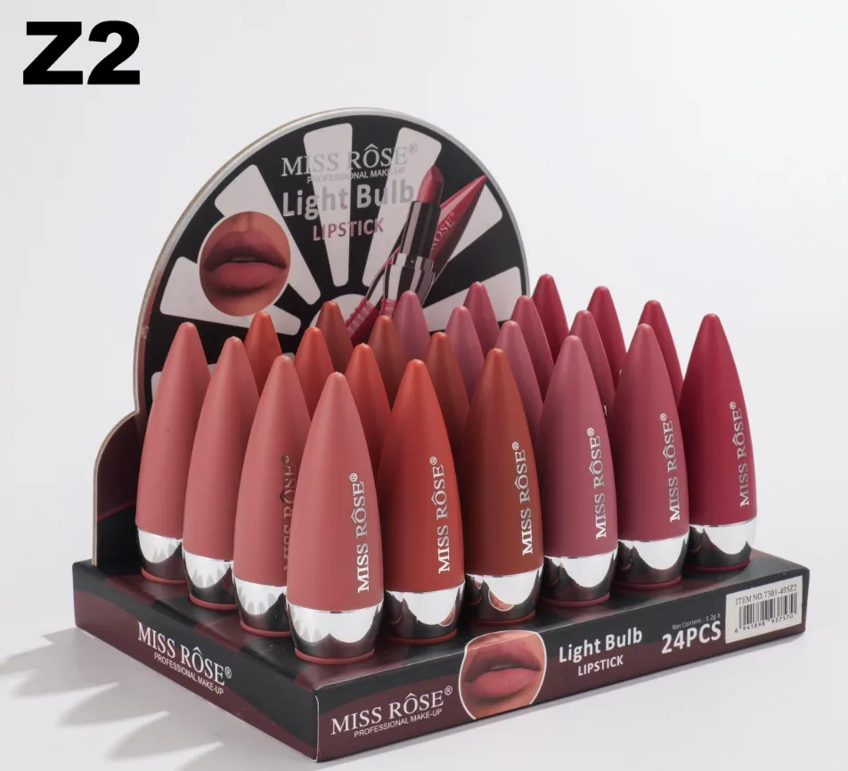 Pomadki Miss Rose Light Bulb 24 szt
