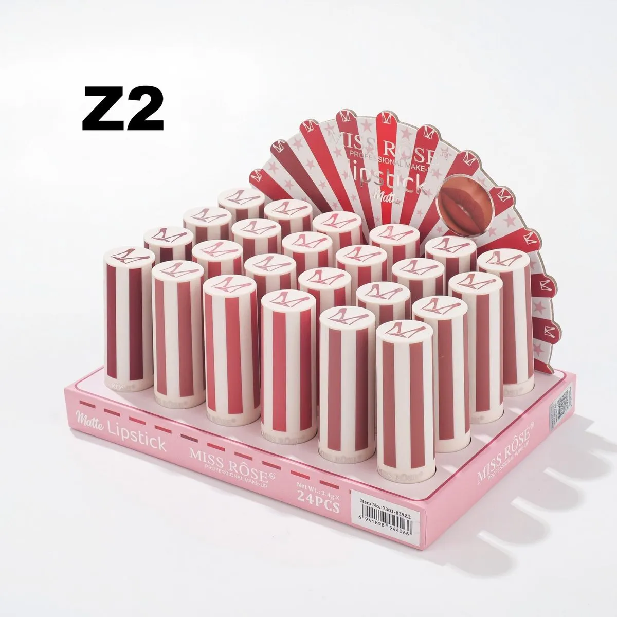 Szminiki Miss Rose Z2, zestaw 24 szt