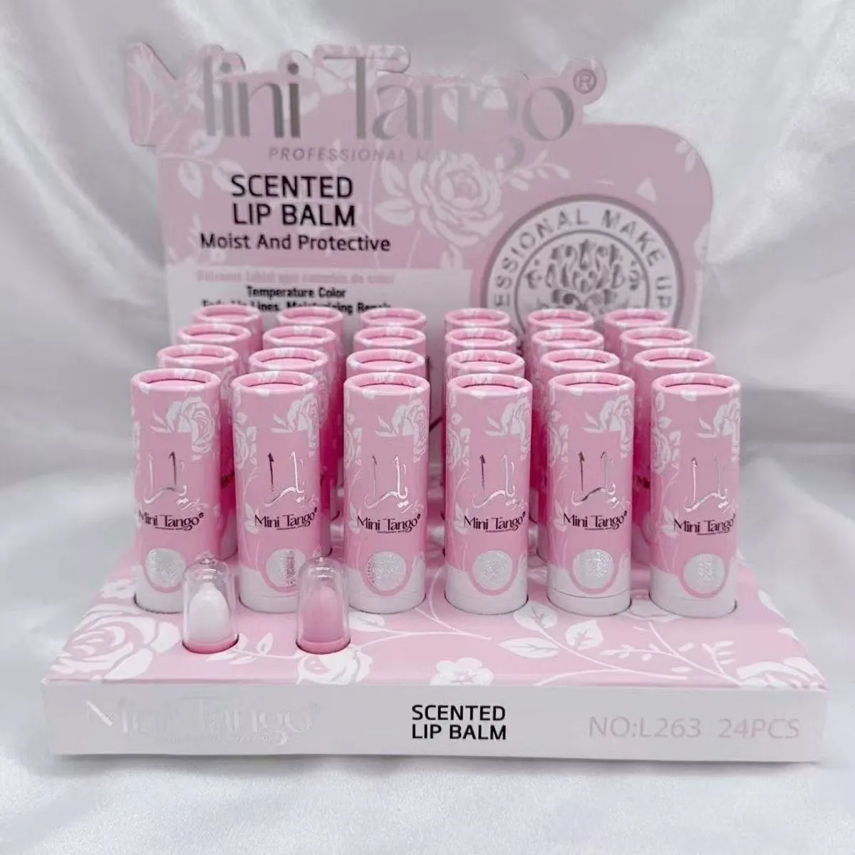 Mini Tango Scented Moisturizing Lip Balm 2,6g x24szt
