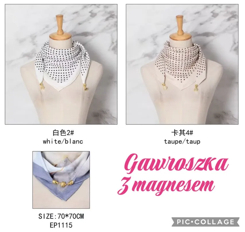 Chusta Damska z Magnesem Gawroszka 70-70cm