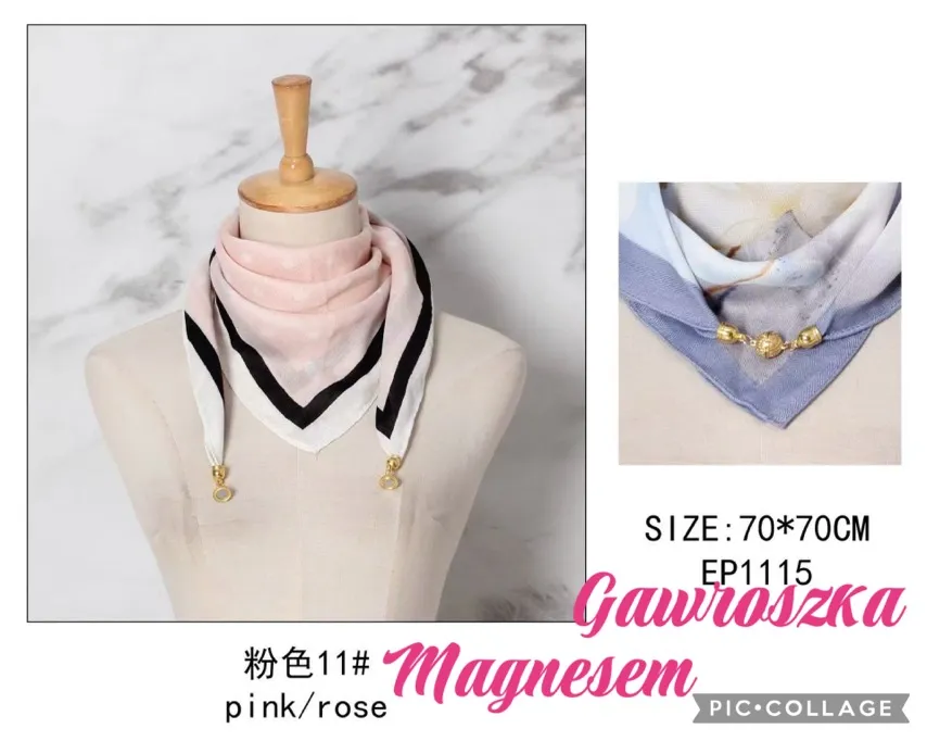 Chusta Damska z Magnesem Różowa EP115 70-110cm