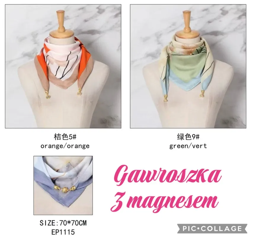 Chusta Damska z Magnesem Gawroszka 70-70cm