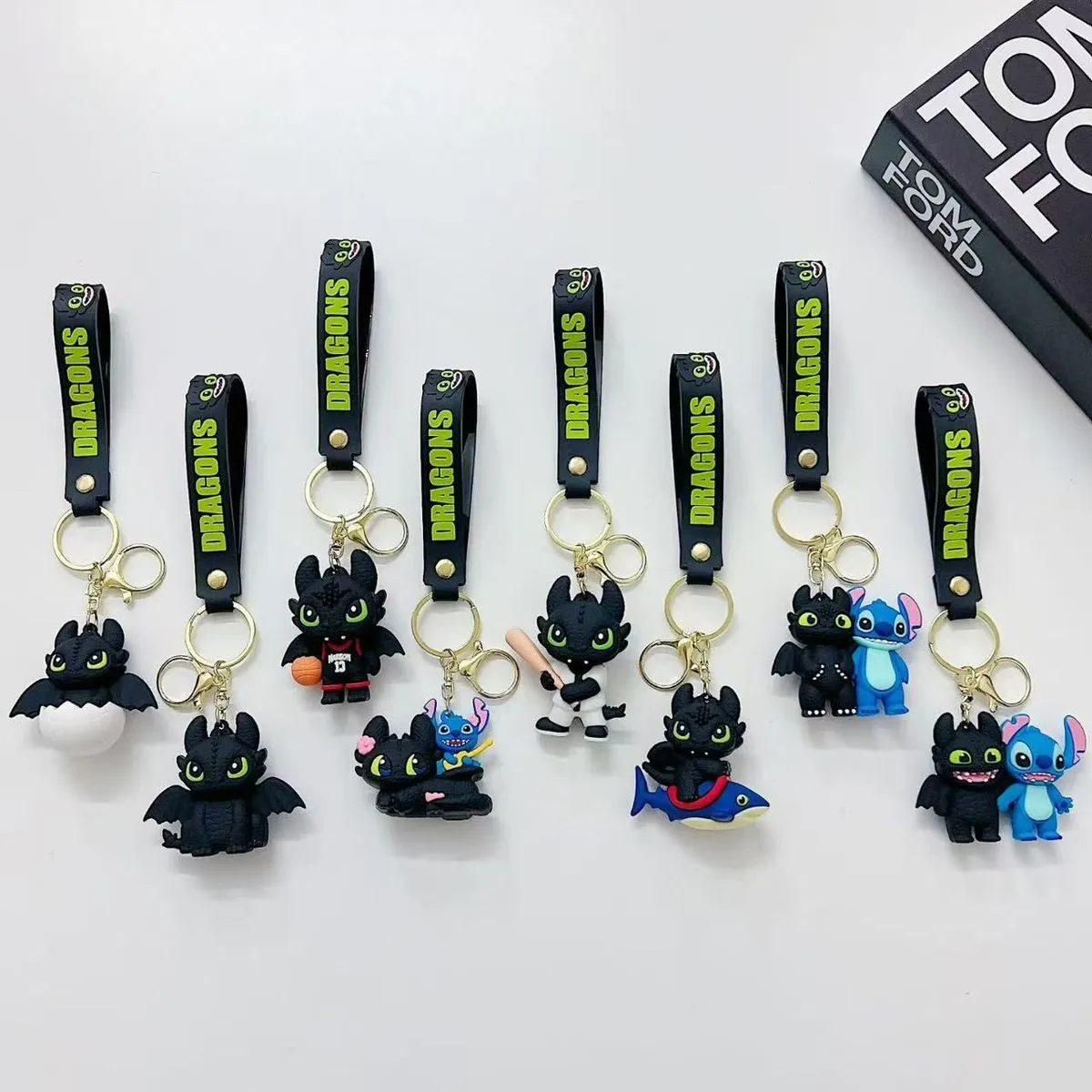 Breloki z Postaciami Jak i Stitch 24 szt