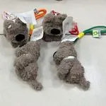 Brelok do Kluczy Pluszowy Piesek z Kolorową Zawieszką 12szt
