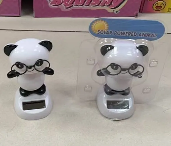 Zabawka Solar Powered Animal - Panda w okularach, solarna