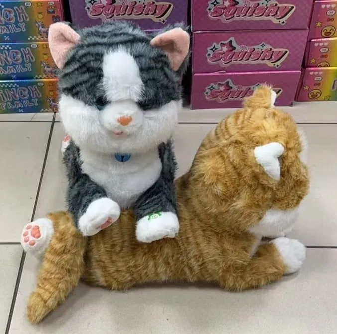 Maskotka Muzyczna Kot Interaktywny Squishy, Mix Kolorów, 3 szt.
