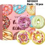 Zestaw Kule Musujące do Kąpieli Donut Bath Bomb 12 szt