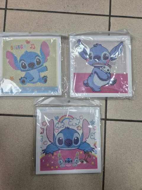Diamentowe DIY Mozaika Diamentowa Stitch - Mix Wzorów 12 szt.