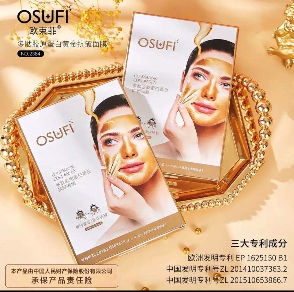 Maska OSUFI Gold Mask Collagen przeciwzmarszczkowa 24 szt.