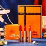 Zestaw 3 pomadek do ust LINNSZ w ozdobnym etui pomarańczowym