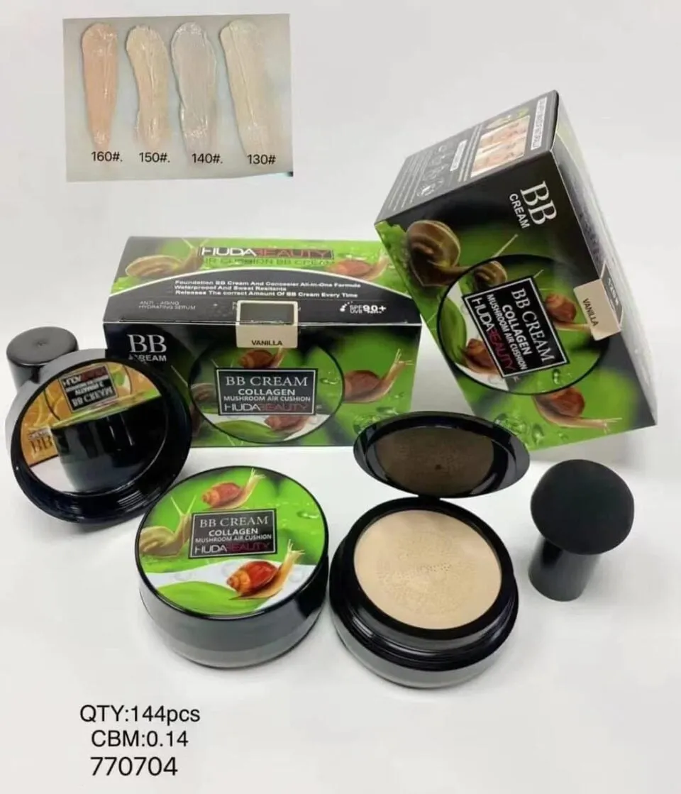Podkład BB Huda Beauty z kolagenem i śluzem ślimaka 12szt