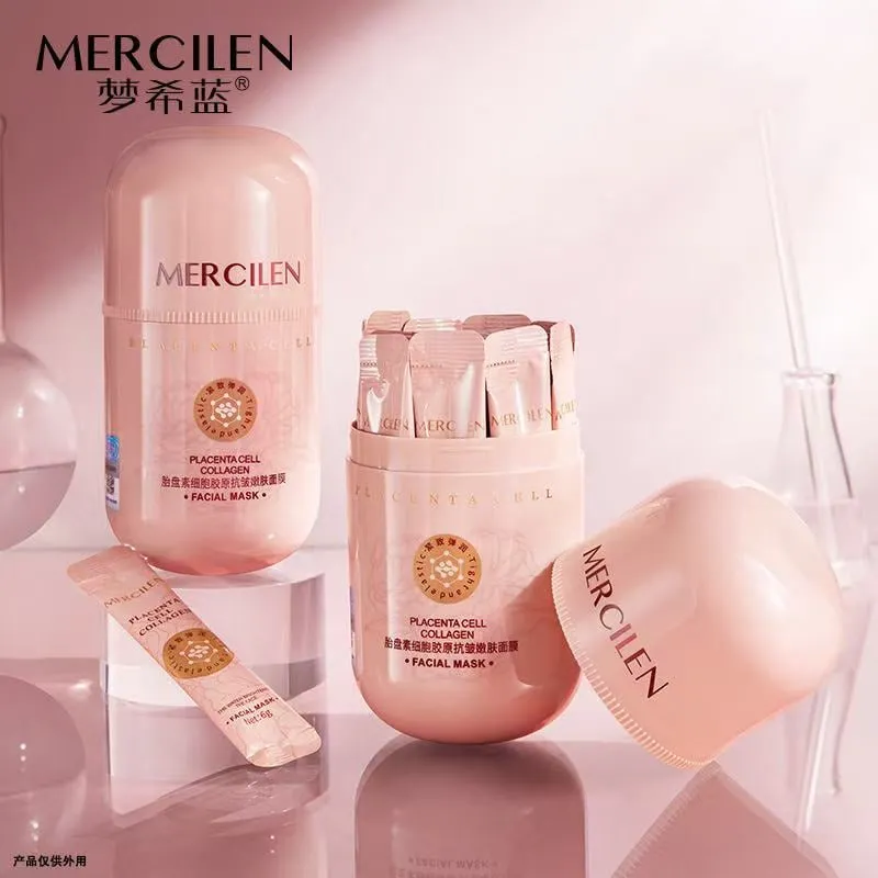 Zestaw Maska do Twarzy Mercilen Placenta Cell Collagen 6 szt.