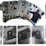 Karty Piłkarskie 55PCS Srebrne Kolekcjonerskie World Football Stars
