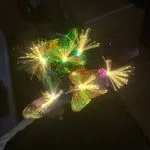 Zestaw 2PCS Lampa Solarna Motyle Światłowodowe RGB