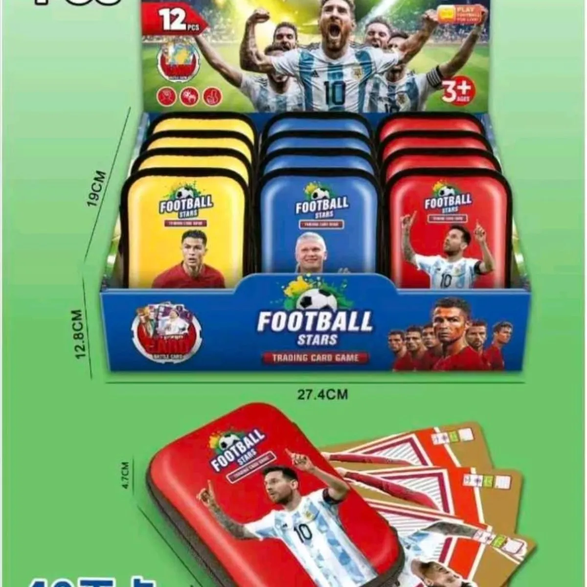 Karty Piłkarskie Football Stars Trading Cards 12 szt. 12,5cm
