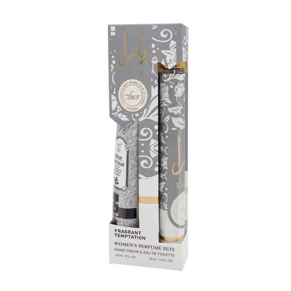 Zestaw Różowych Perfum i Kremu do Rąk YARA 30ml+35ml