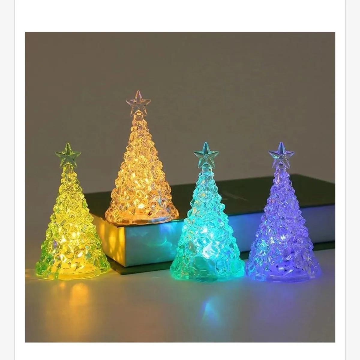 Ozdoba Świąteczna Choinka LED 6x10,50cm Kolorowa