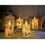 Świeca LED Ozdoba Świąteczna Skrzaty 5,30x10cm 12szt