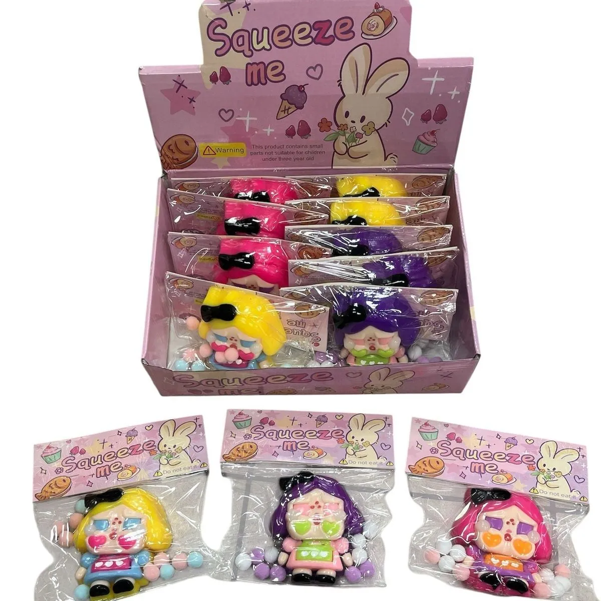 Zabawki Squeeze Toys Baby Cry Gniotki Antystresowe 12 szt.