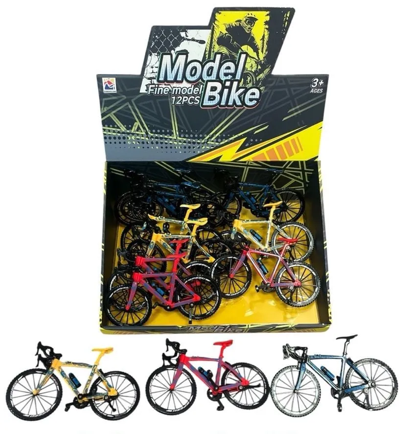 Miniaturowe Modele Rowerów Szosowych 12 szt. Display