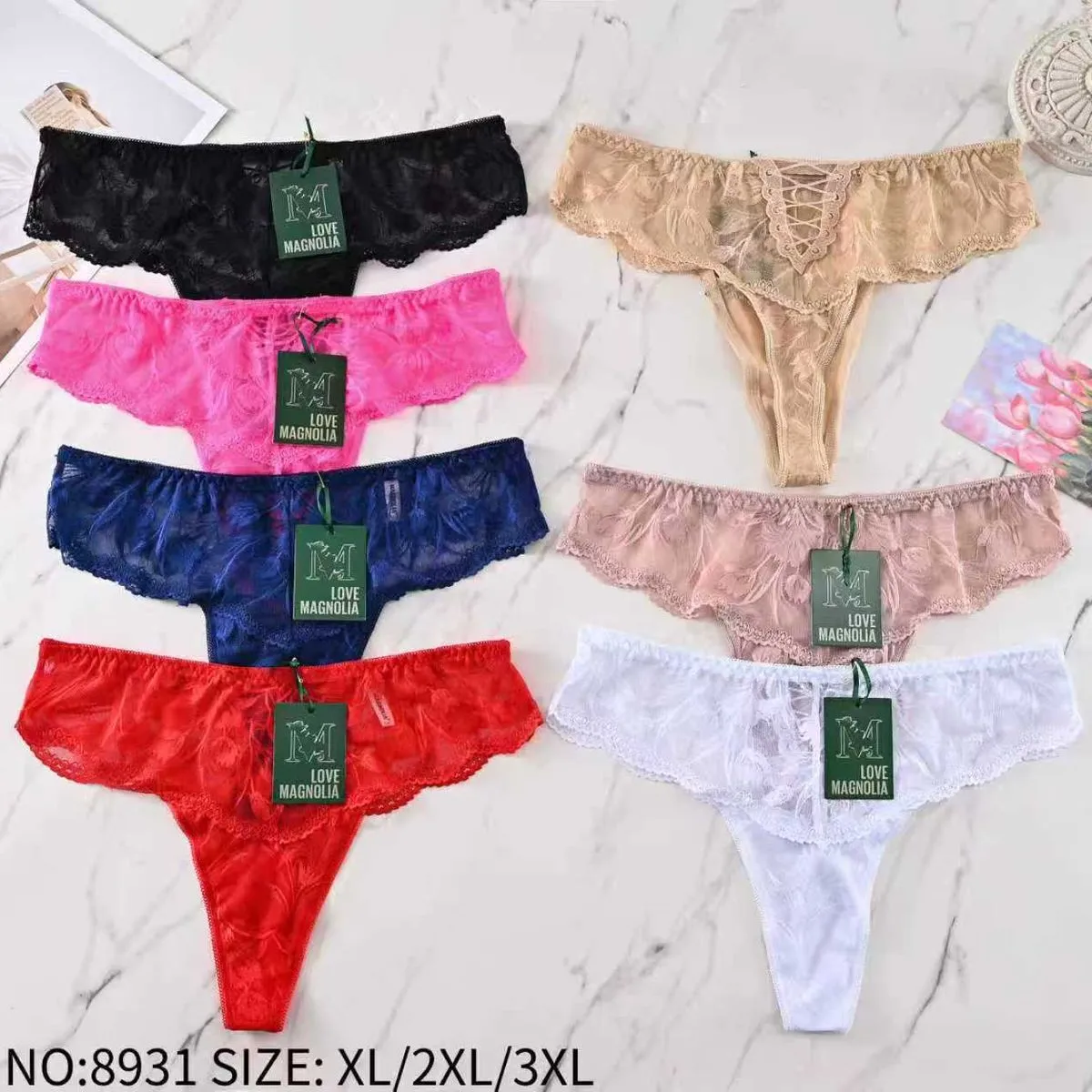 Majtki damskie Love XL/XXL/XXXL 6 kolorów