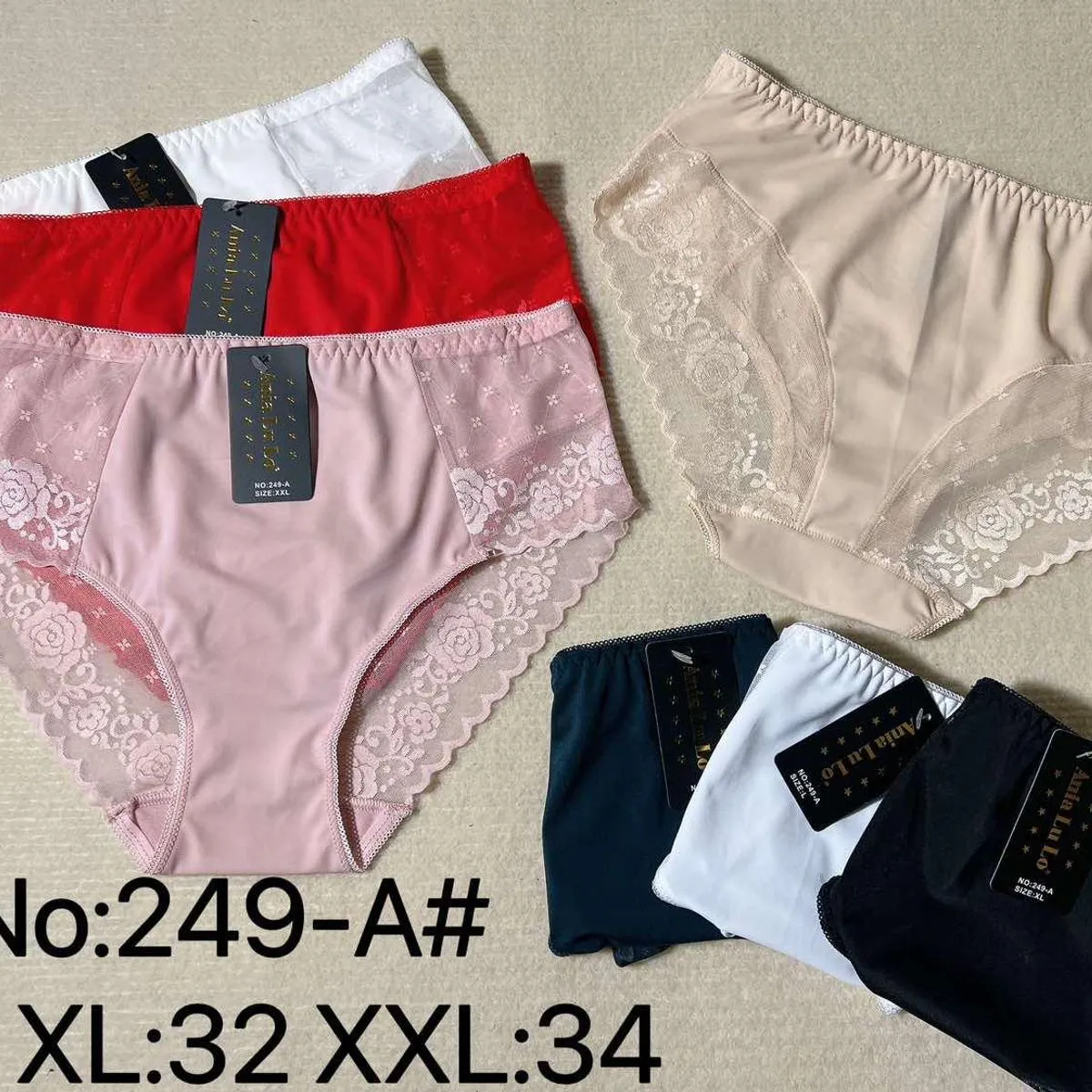 Majtki damskie koronkowe L:32 XL:34 No:249-A
