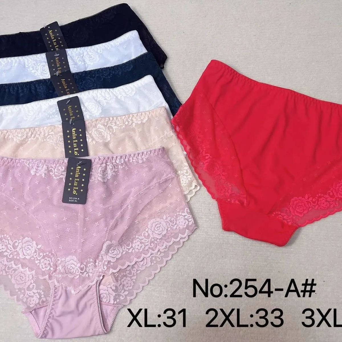 Majtki damskie koronkowe No.254-A XL-3XL